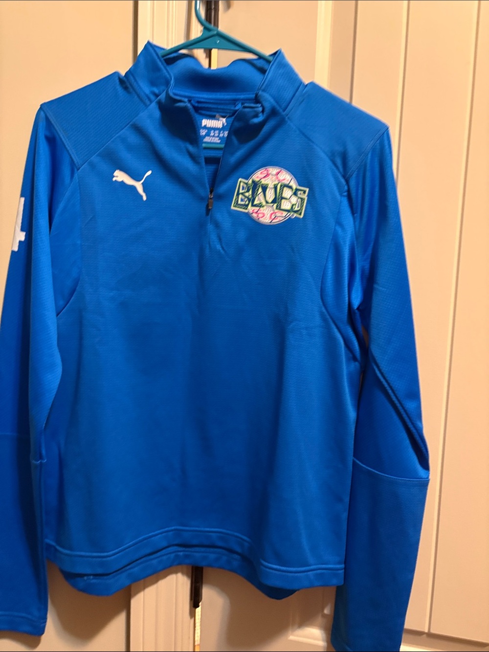 Puma Blue Athletic Top with White Logo